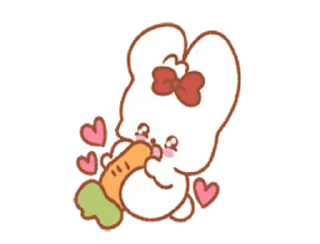 🥕 emoji Зайка @TgSticker Telegram sticker 16 of 38