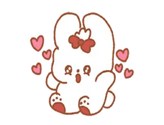 😮 emoji Зайка @TgSticker Telegram sticker 14 of 38