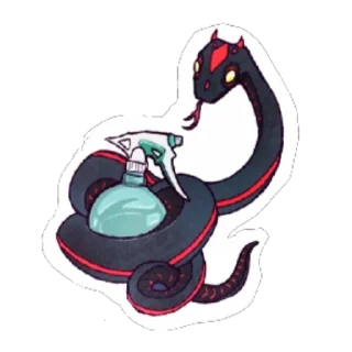 🐍 emoji Good Omens Telegram sticker 11 of 39