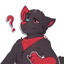 ❓ emoji Stealth the fox Telegram sticker 13 of 28