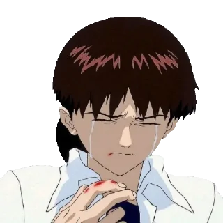 😢 emoji evangelion Telegram sticker 15 of 120