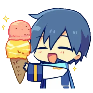 🍦 emoji KAITO | VOCALOID Telegram sticker 20 of 116