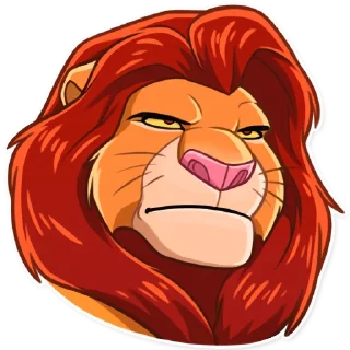 😑 emoji Simba Telegram sticker 11 of 25