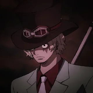 🙁 emoji Sabo | one piece | by @ahoust Telegram sticker 10 of 69