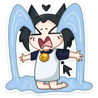 😭 emoji Тёмная Милшу @TgSticker Telegram sticker 5 of 56