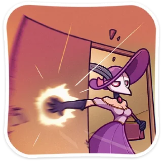 😡 emoji Леди Пандемика :: @stickroom Telegram sticker 12 of 48