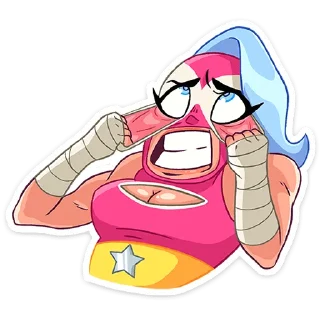 👀 emoji Леди Сила :: @stickroom Telegram sticker 16 of 48