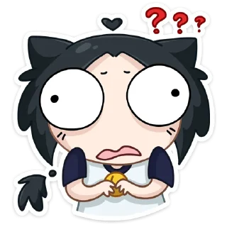 😨 emoji Тёмная Милшу @TgSticker Telegram sticker 14 of 56