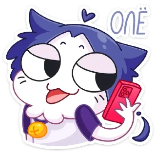 ☎️ emoji Тёмная Милшу :: @stickroom Telegram sticker 13 of 56