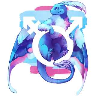 🏳️‍🌈 emoji Pride dragons Telegram sticker 9 of 23