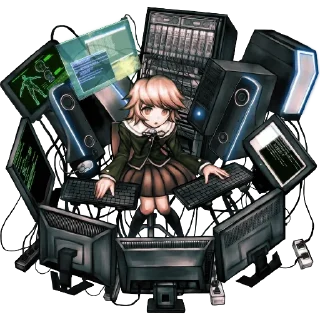 🖥 emoji ~ chihiro fujisaki by @wanna_s_l_e_e_p ~ Telegram sticker 17 of 120