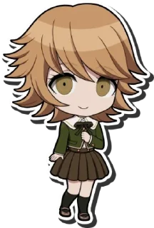 🙂 emoji / 💻 Chihiro Fujisaki 2 by @wanna_s_l_e_e_p 💚 / Telegram sticker 8 of 30