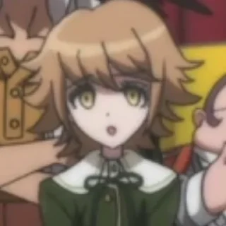 😮 emoji / 💻 Chihiro Fujisaki 2 by @wanna_s_l_e_e_p 💚 / Telegram sticker 11 of 30
