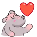Sticker from Hopper the Hippo