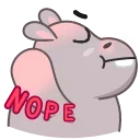 ✋ emoji Hopper the Hippo Telegram sticker 18 of 25