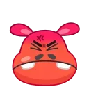 😡 emoji Hopper the Hippo Telegram sticker 9 of 25