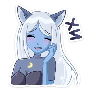 #️⃣ emoji Лунная Мелани | @Stick4Gram Telegram sticker 11 of 48