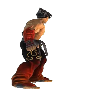 😧 emoji Jin Kazama @stickerstgrm Telegram sticker 3 of 10
