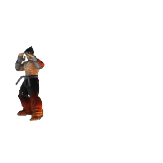 😟 emoji Jin Kazama @stickerstgrm Telegram sticker 5 of 10