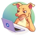 😕 emoji Tuna the Dog Telegram sticker 14 of 35
