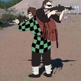 😎 emoji Танжиро и Незуко Telegram sticker 5 of 62