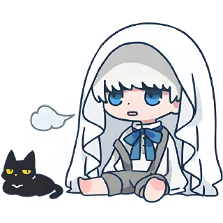 😮‍💨 emoji Мини-призрак @Nyasticks Telegram sticker 8 of 40