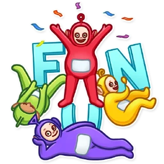 🎉 emoji Teletubbies Telegram sticker 20 of 25