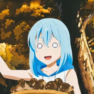 😱 emoji Римуру @anime_stickerr Telegram sticker 5 of 30