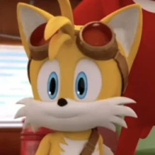 🙂 emoji Tails Boom. Telegram sticker 9 of 40