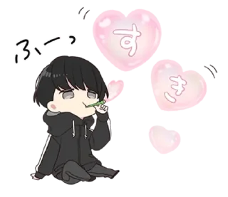 💗 emoji ꒰ yᥙrᥙ - κᥙᥒ | ➩ tg: @wexsavi 👀 Telegram sticker 5 of 40