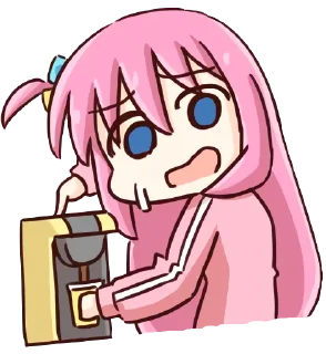 ☕️ emoji @dangokimochi Bocchi the Rock! Telegram sticker 12 of 25