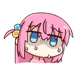 😐 emoji @dangokimochi Bocchi the Rock! Telegram sticker 7 of 25
