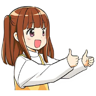 👍 emoji Аниме-тян @nyasticks Telegram sticker 7 of 41