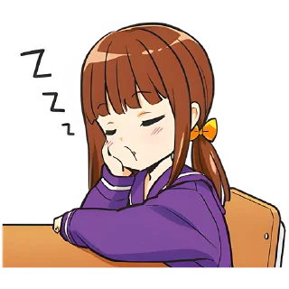 😴 emoji Аниме-тян @nyasticks Telegram sticker 22 of 41