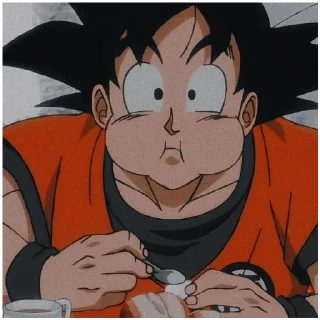 🍔 emoji Goku Telegram sticker 17 of 17