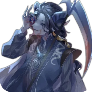 😈 emoji Good night ~ Azrael Telegram sticker 14 of 120