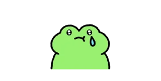 🐸 emoji frog. Telegram sticker 16 of 24