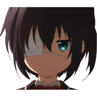 😑 emoji Rikka Takanashi Telegram sticker 15 of 18