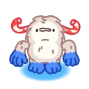 😱 emoji Yeti on Holidays Telegram sticker 4 of 26