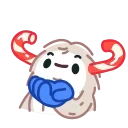 🌺 emoji Yeti on Holidays Telegram sticker 17 of 26