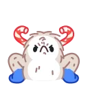 😡 emoji Yeti on Holidays Telegram sticker 23 of 26