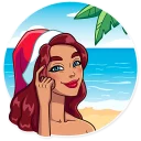 👆 emoji Tropical Holidays Telegram sticker 23 of 30