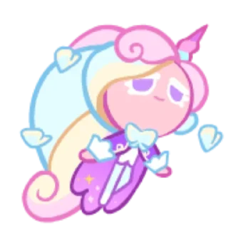 🦄 emoji Cream Unicorn Cookie! Telegram sticker 16 of 59
