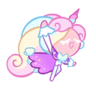 😄 emoji Unicorn cream cookie Telegram sticker 9 of 12