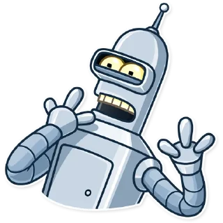 😨 emoji Bender Telegram sticker 4 of 30