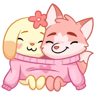 Sticker from Обнимашки ВК от @stickers_vk