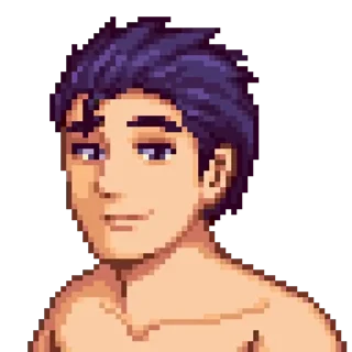 😏 emoji Stardew Valley Victor by @kurpix Telegram sticker 15 of 61