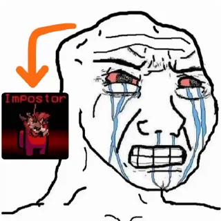 😭 emoji Клевер хуйло | Для антифанов Telegram sticker 19 of 48