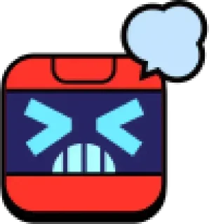😡 emoji 8 Bit, sbornik stikerov Telegram sticker 6 of 89