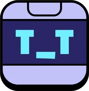 😔 emoji 8 Bit, sbornik stikerov Telegram sticker 7 of 89